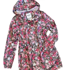 Joules Right As Rain Go Lightly Packable Rain Coat Waterproof Breathable Size 4