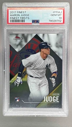 78028702 Aaron Judge 2017 Topps Finest #FFI-AJ Firsts Rookie RC PSA 10