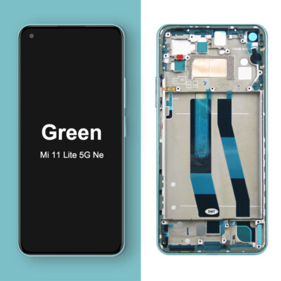 Ersatz OLED LCD Display Touch Screen Digitizer w/ Rahmen für Mi 11 lite 5G NE