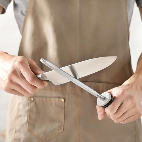 Afilador de cuchillos de cerámica 12 pollici professionale Acero para uso de cocina - Foto 6 di 11