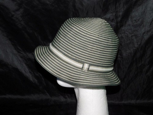 Woolrich M L Green Striped Bucket Hat 