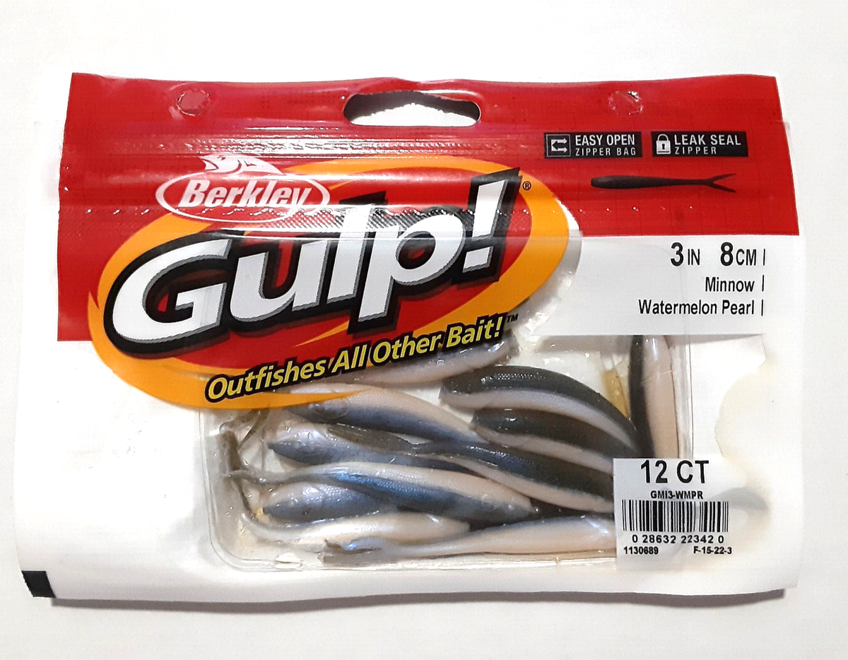 Berkley Baits Berkley Gulp Minnow Watermelon Pearl Gulp! Alive