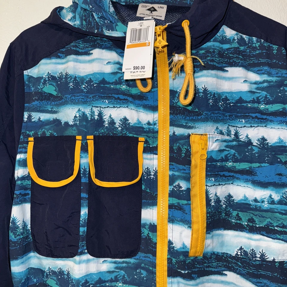 Lifted Research Group Men’s Small Hooded Windbreaker LRG retail 90 - Image 3 of 4