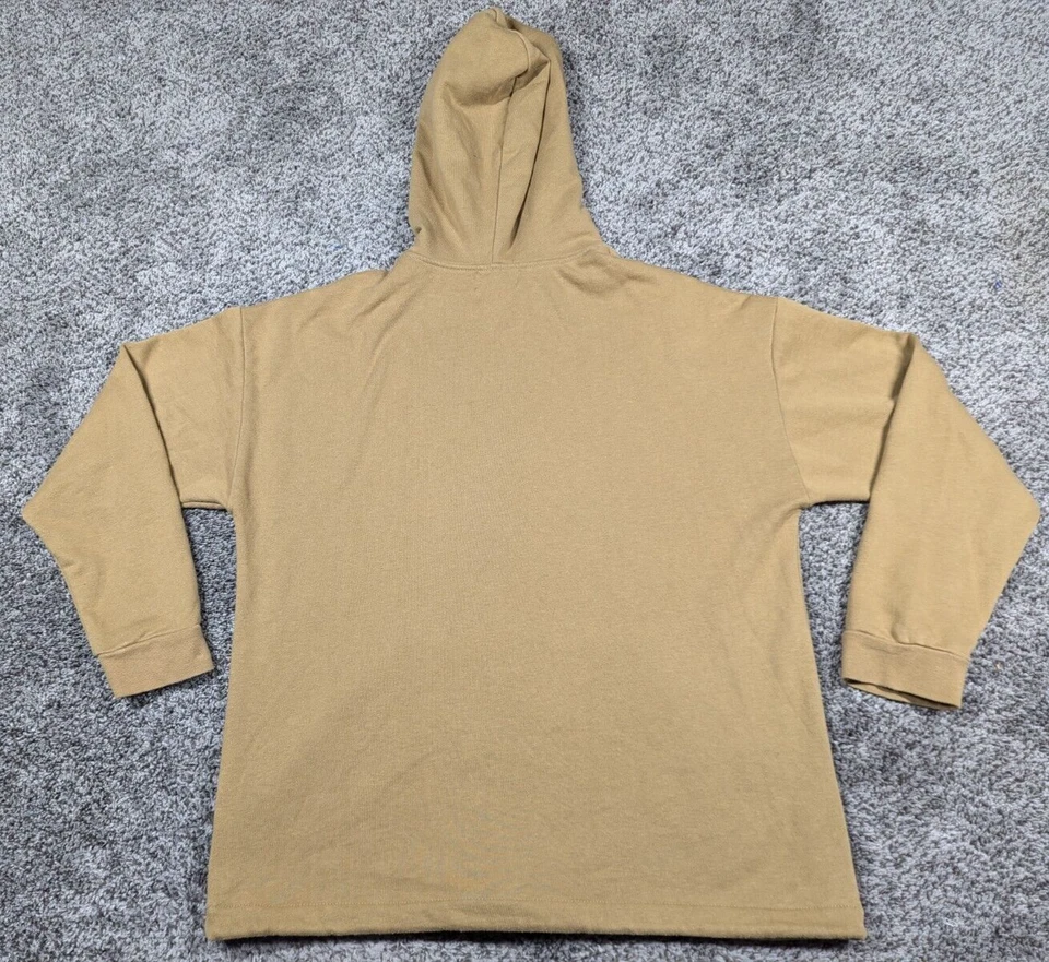 Sudadera con capucha Stussy para mujer pequeña marrón básica bordada Y2K Foto 3 de 4