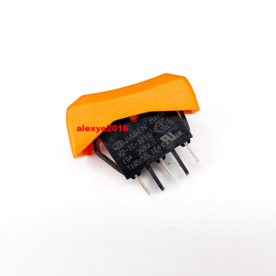 JIABEN K2-1C-1210 Switch 3 Pins Orange Button Maintained 2