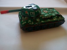 Vintage Russian Tin Toy Tank Battery Operated