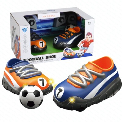 Bestes Weihnachtsspielzeug RC Fußball Autorennen Spiel LED Beleuchtung interaktiver Schuh