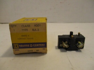 Square D Contact Block KA-3 Ser. C Class 9001 New LOT OF SIX