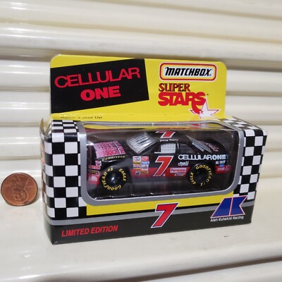 Matchbox 1993 #7 JIMMY HENSLEY CELLULAR ONE Super Stars Car Nu in Mint Box