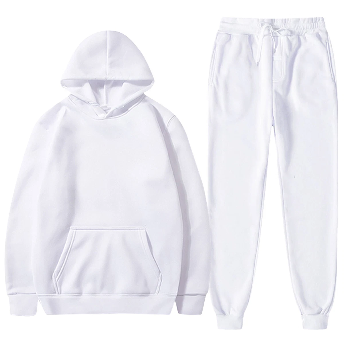 Women Hoodies Sweatsuit Long Sleeve Hooded Matching Jumpsuit for