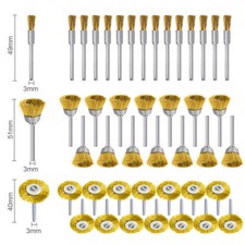 36/45x Edelstahl & Messing-Drahtbürsten – Topfbürsten Für Dremel & Schleifer – GooBetter Set