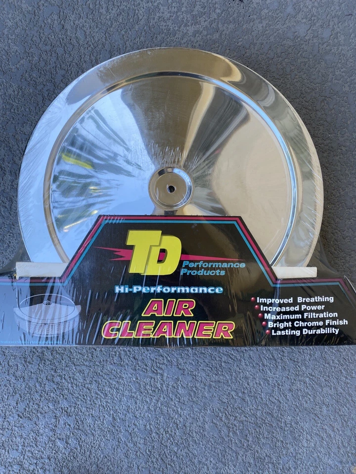 "Limpiador de aire cromado Trans-Dapt Performance Products 2195 estilo muscle car 14""" Foto 4 de 4