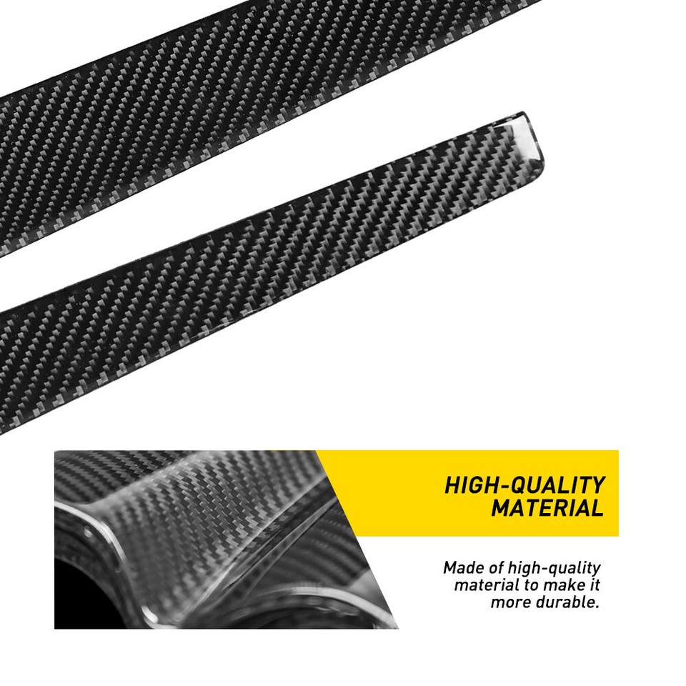 Carbon Fiber Door Sill Plate Trim Cover Fit for 19982004 Chevrolet