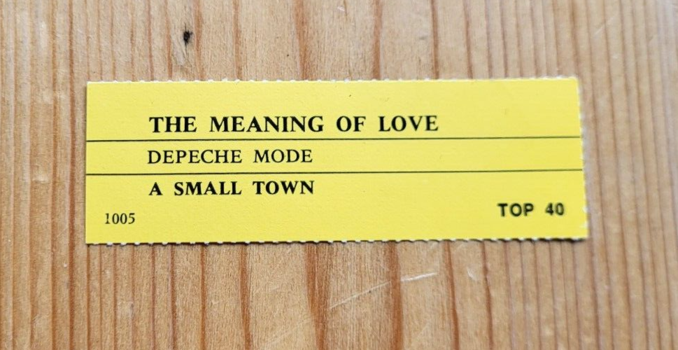Depeche Mode Meaning Of Love 7" Mispress DJ Promo Mute Uk Press eBay