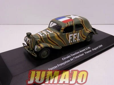 Voitures Militaires 1/43 ALTAYA WW2 : CITROËN TRACTION Avant 11 BL F.F.I. 1944