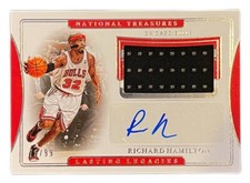 Richard Hamilton 2019-20 National Treasures Lasting Legacies Patch Auto /99