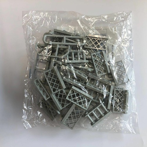 LEGO 2486 3185 6583 30055 10050 Bulk Lot Gray Grey Fences Railing Bar Train NEW - Picture 4 of 4