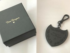 DOM PERIGNON CHAMPAGNE KEY RING HANDBAG CHARM IN CUSTOM DOM P BRANDED BOX