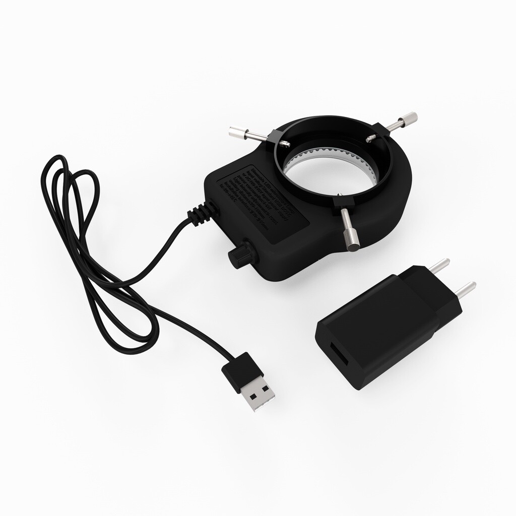 RF4 144 LED Lighting Binocular Stereoscopic Lens Magnifying Glass Ring