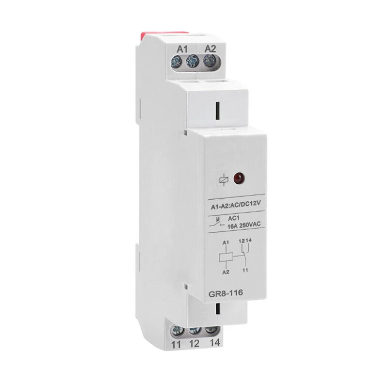 Hilfsrelais AC/DC12/24/48/110V AC220V 8/16A Zwischenmodul Relais - Bild 2 von 4