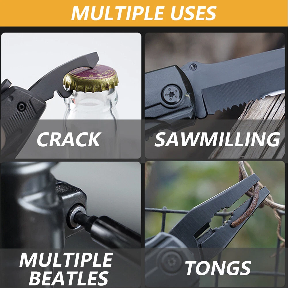 Multi Tool Knife Multipurpose Portable Outdoor Folding Pocket Compact Pliers