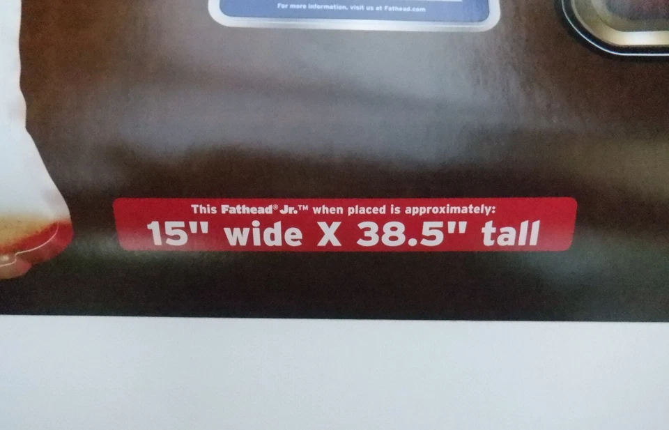 Michael Jordan Fathead JR Chicago Bulls Red Jersey Vinyl Decal - READ Sizing - Image 3 of 4