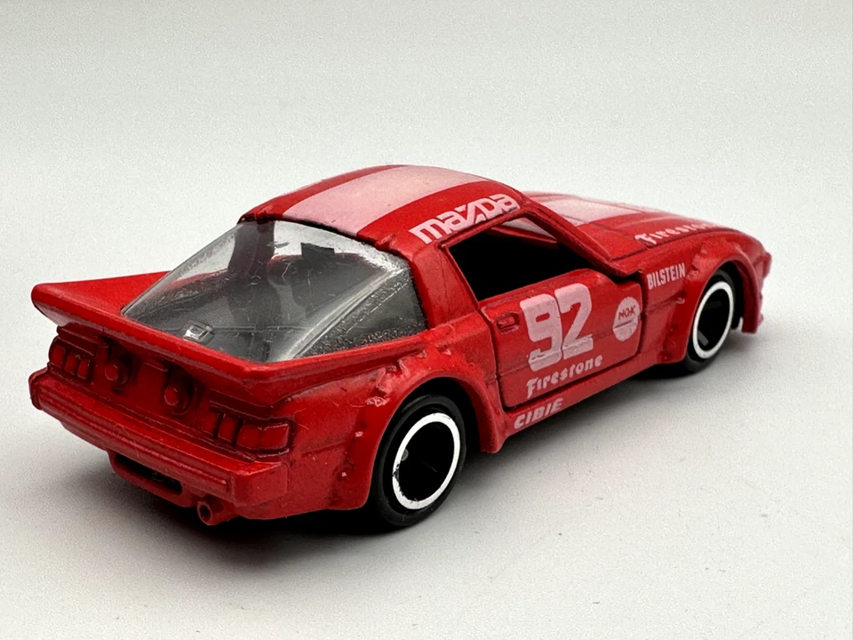TOMICA POCKET CARS #74 MAZDA SAVANNA RX-7 RACING, ROJO, 1:64, EXCELENTE Foto 3 de 4