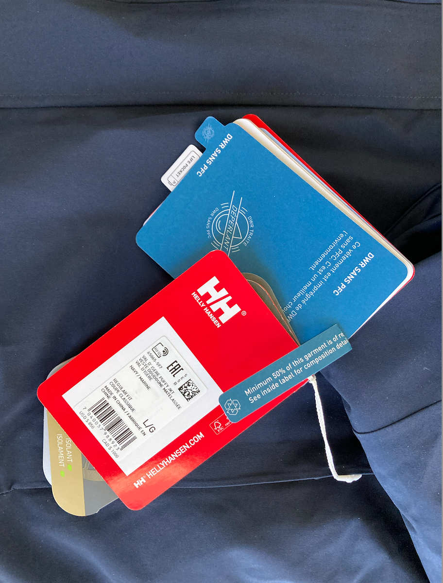 New HELLY HANSEN MENS VAL D' ISERE PUFFY JACKET Size Large Navy