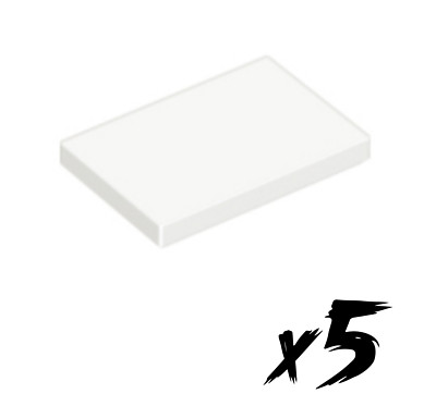 5x LEGO 26603   2x3 Tile   Fliese   weiß   White