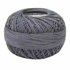 Lizbeth Egyptian Cotton Crochet Thread Size 20 Color 607 Medium Charcoal