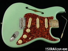 Fender FSR American Professional II Thinline Strat LOADED BODY Ash Surf Green