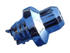 Zierstopfen 6mm Außen 12 kant verchromt 10mm Kopf Zierschraube Kunststoff Chrom