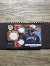 2024 Topps Tribute Carlos Correa Triple Relic Game Used Orange /25