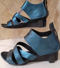 Trippen platform wedge leather sandals size 39 us 8.5