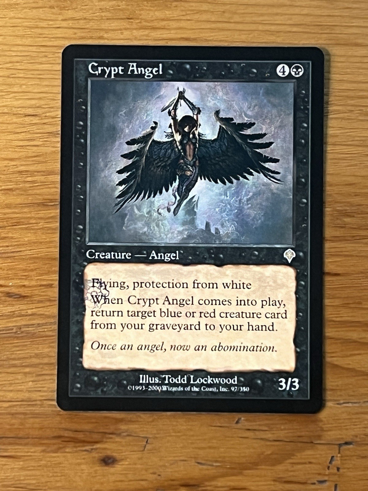 MTG – Magic the Gathering – Crypt Angel – Invasion – Pro Tour Stamped – NM
