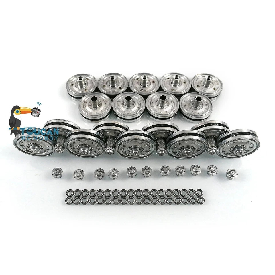 Metal Road Wheels For 1/16 Henglong German King Tiger RC Tank 3888A Spare Parts - Image 4 of 4