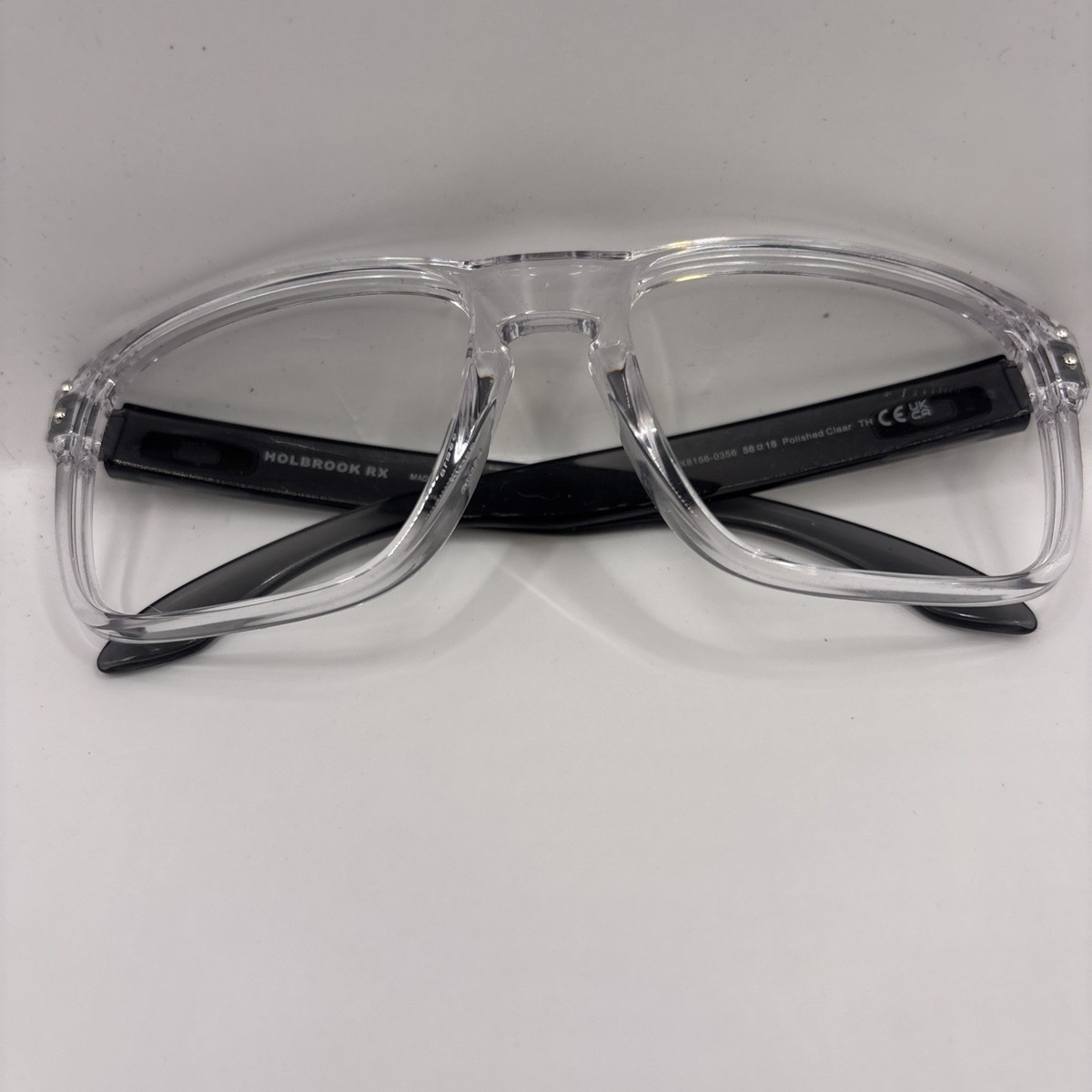 Oakley Holbrook Polished Clear OX8156-0356 (56) RX Frame | eBay