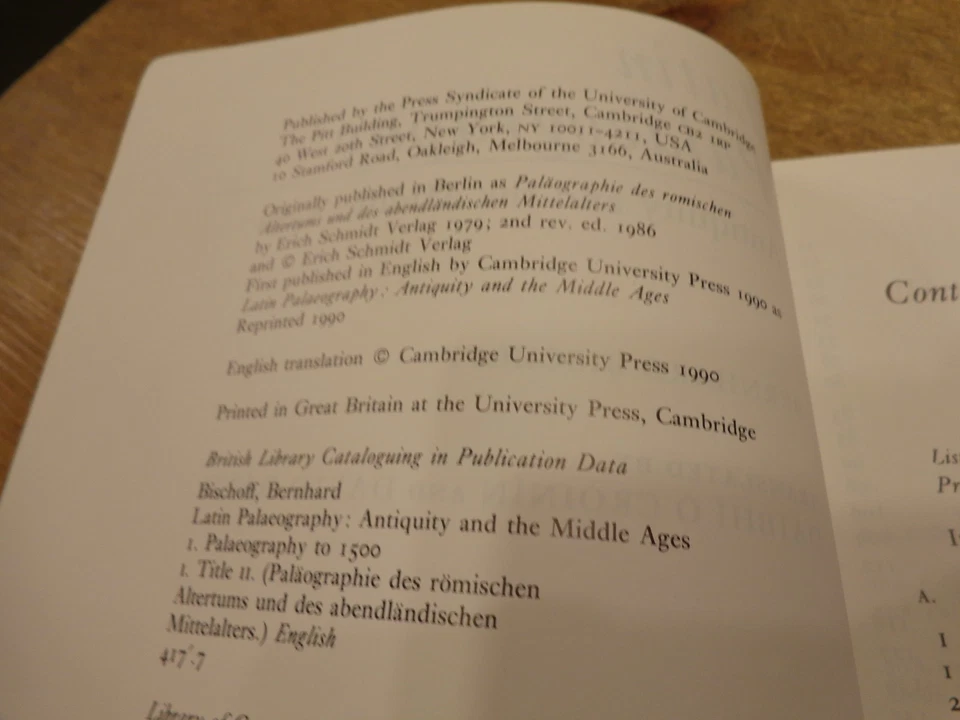 Latin Palaeography: Antiquity & the Middle Ages by Bernhard Bischoff. - Image 4 of 4