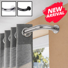 Extendable Curtain Pole with Fittings Set 28mm Heavy Duty Blackout Curtins Rods
