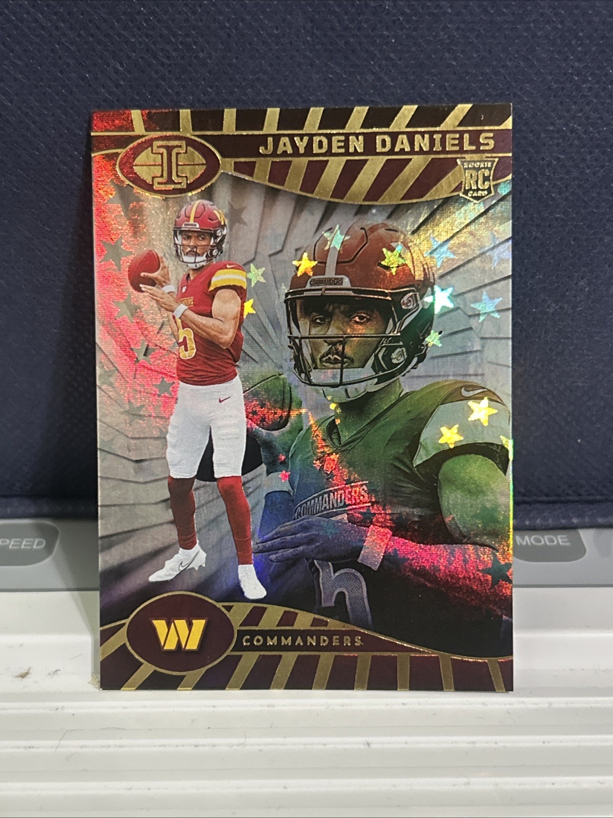2024 Panini Illusions - Jayden Daniels #93 Trophy Collection Galactic (RC)