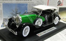 Out Of Print Signature Models 1/18 1934 Duesenberg J-Class Phaeton Black/Green F