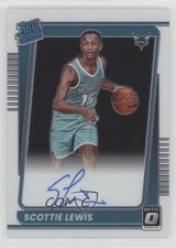 2021 Panini Donruss Optic Rated Rookie Signatures Scottie Lewis #196 Auto 1e6a