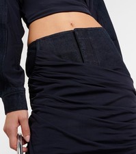 Christopher Esber Rushed Denim Maxi Skirt - Size 8 - Great condition