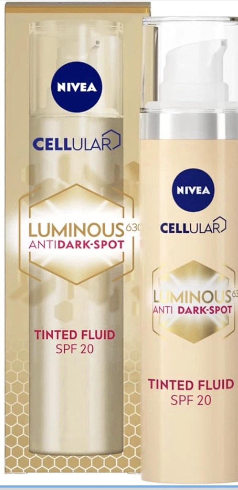 NIVEA Cellular Luminous 630 Anti-Dark Spot Tinted Fluid SPF 20 Double Corrector