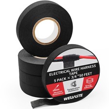 Wire Harness Automotive Cloth Tape, Adhesive High Noise Resistance Heat Proof...