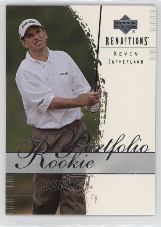 2003 Upper Deck Renditions Rookie Portfolio Kevin Sutherland #26 Rookie RC t2b