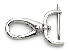 Detachable Snap Hook Swivel Clasp With Screw Bar Bag Hardware Replacement 2 PCS