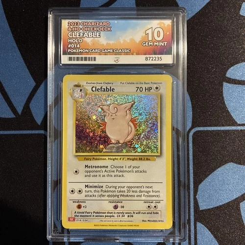 Clefable Holo 14/34 Ace 10 Gem Mint