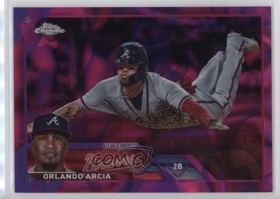2023 Chrome Update Magenta & Purple Lava Lamp Refractor /299 Orlando Arcia jg5
