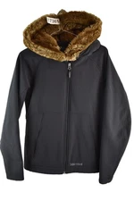 MARMOT Black Softshell Jacket size M Womens Full Zip Hooded Casual Outdoors